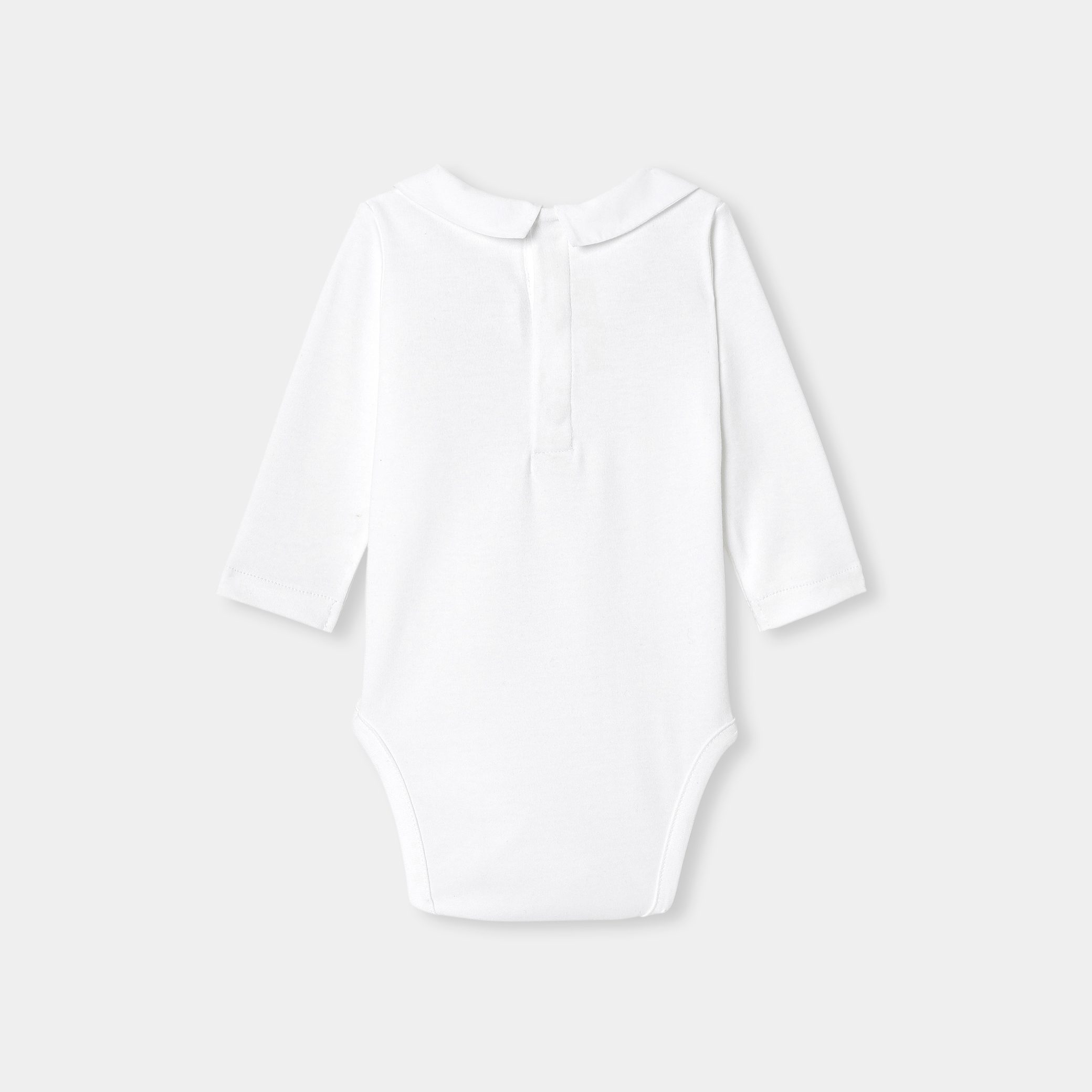 Baby boy long-sleeved bodysuit - Satin - Image 2