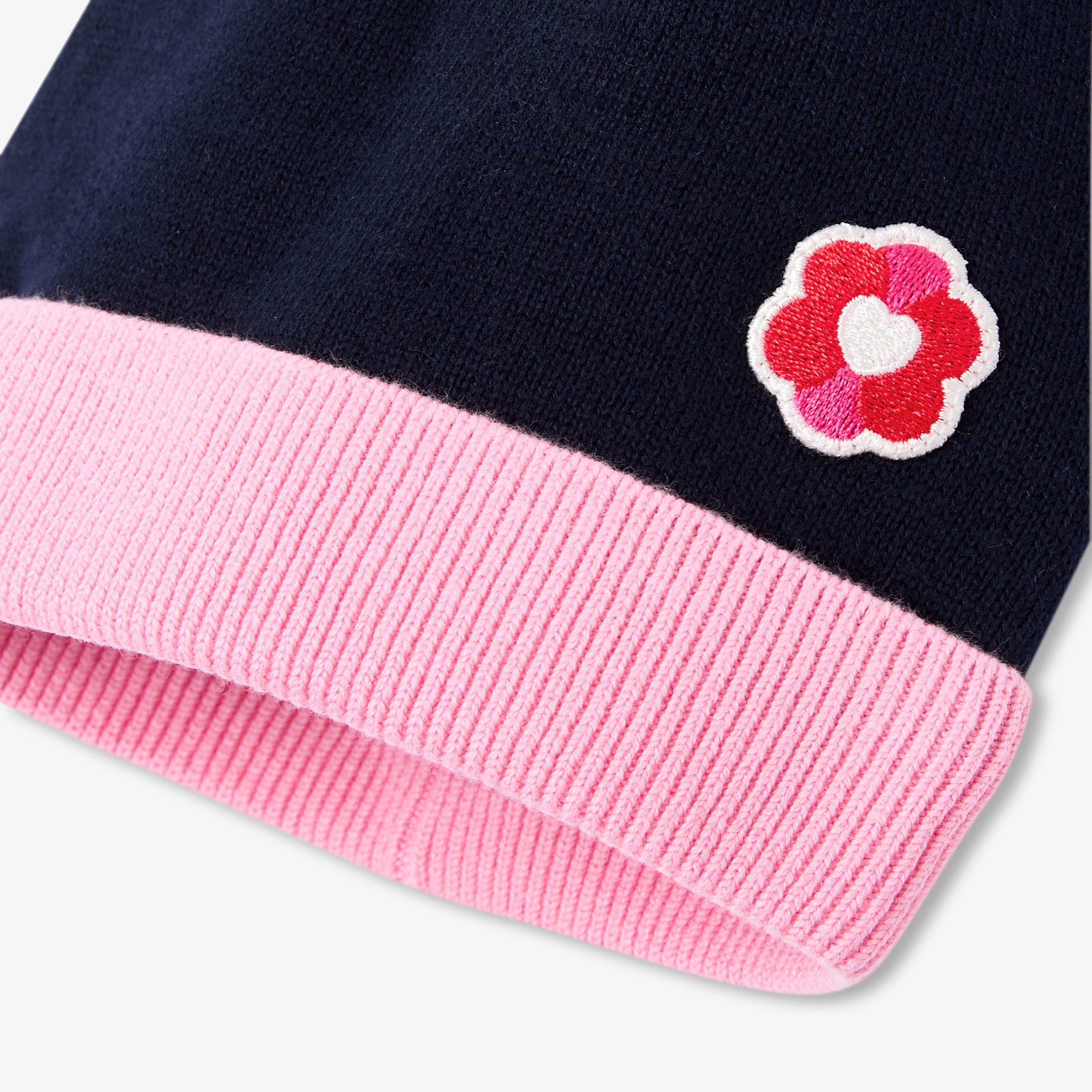 Baby girl hat with pompon - Estelle - Image 2