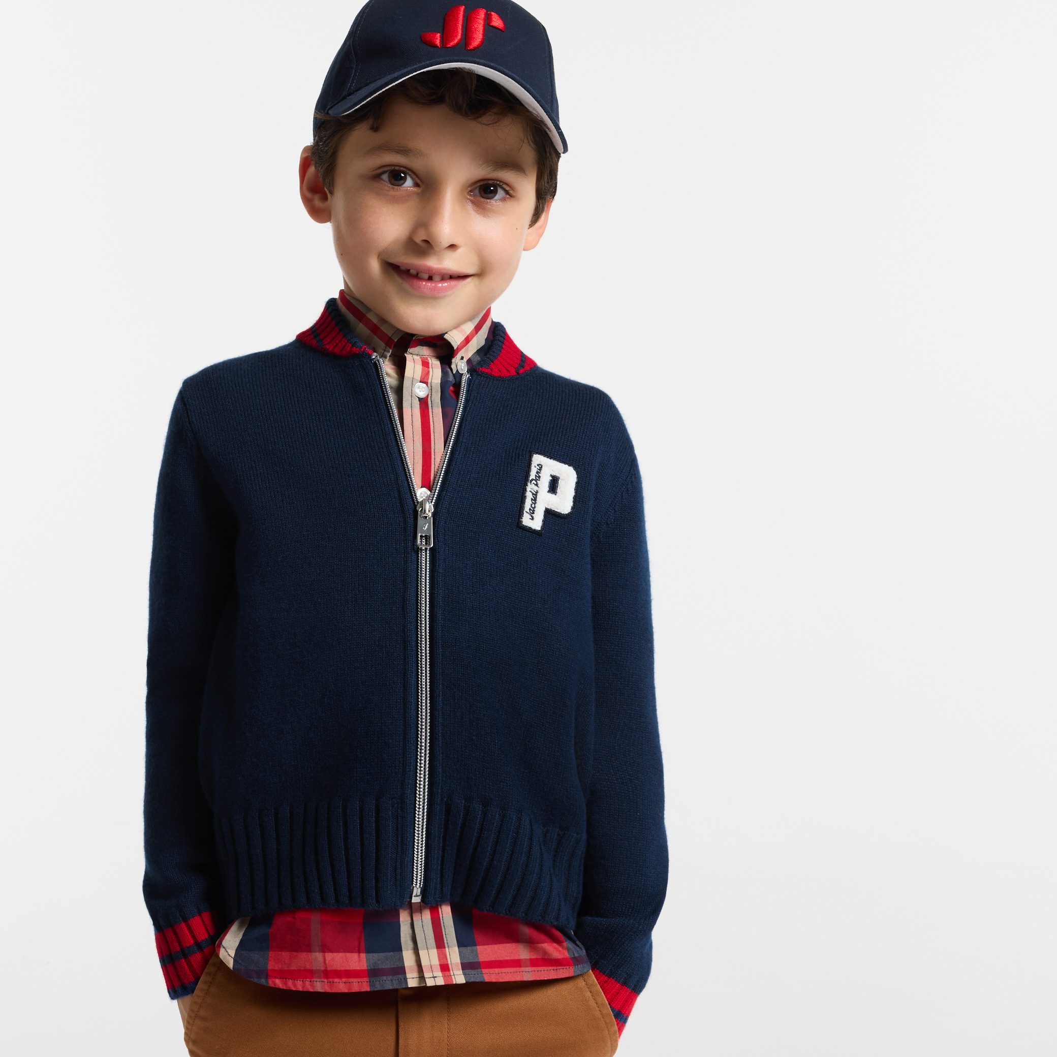 Boy Varsity spirit cardigan - Richard Blue
