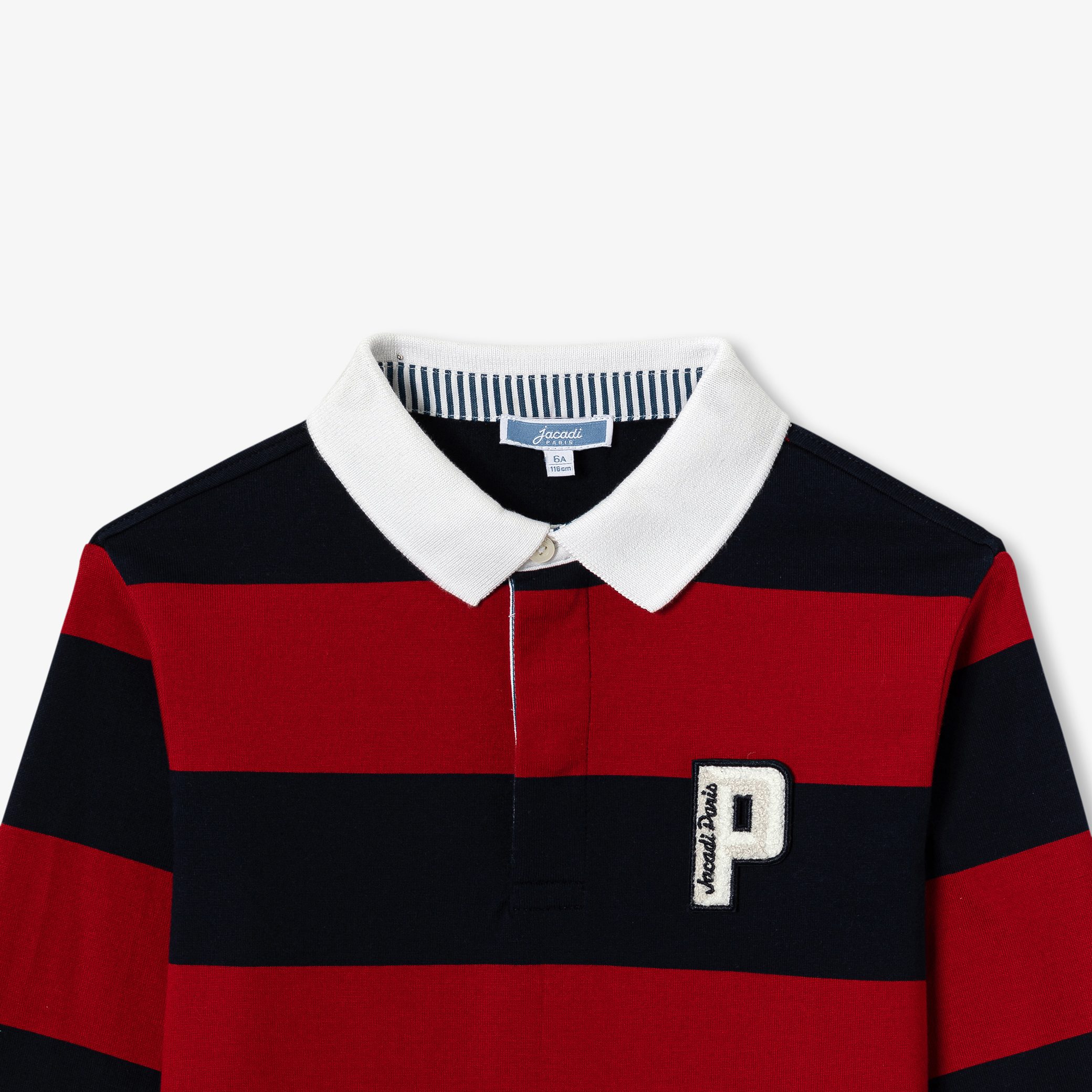 Boy rugby polo shirt - Winston Red - Image 6