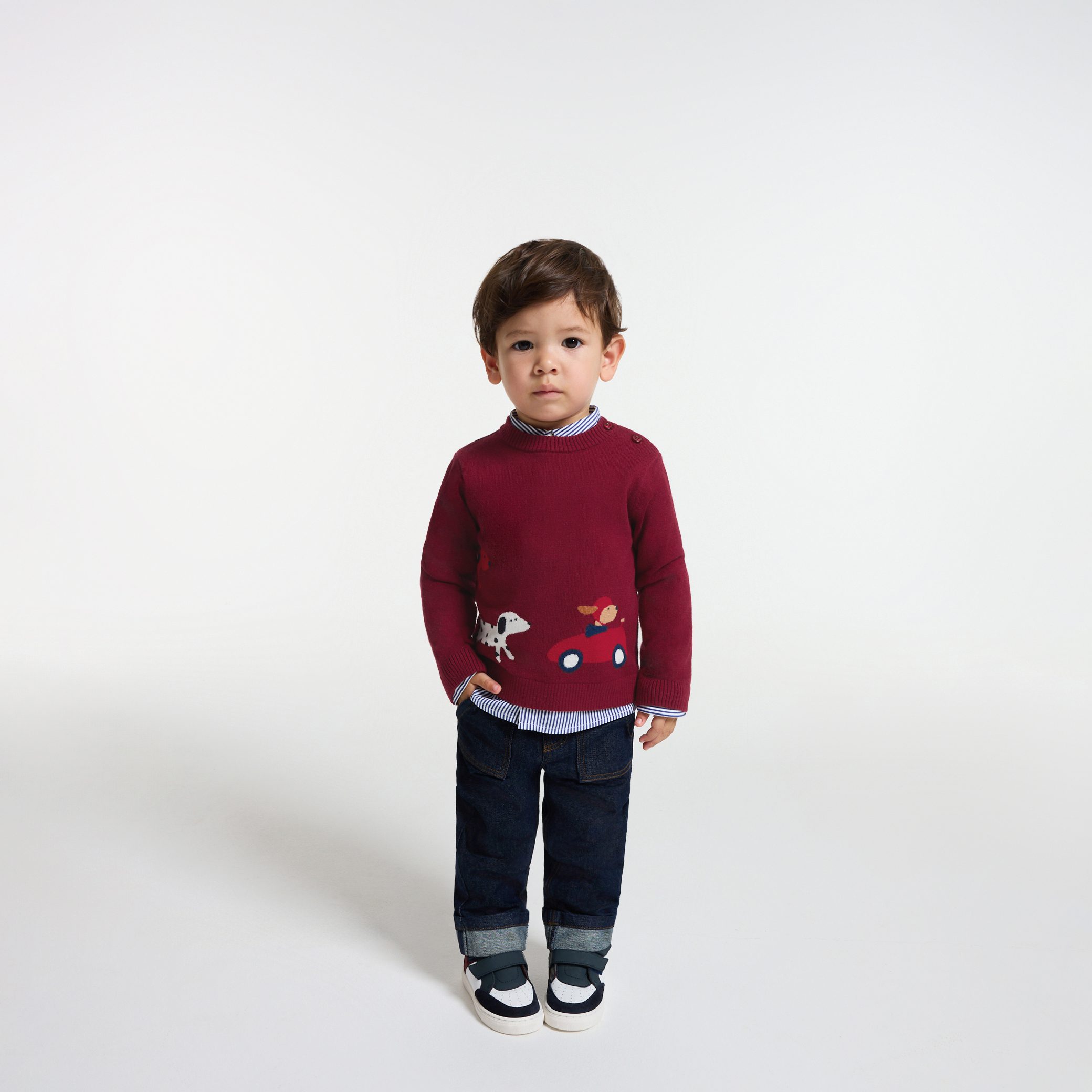 Baby boy cotton sweater- Recit - Image 3