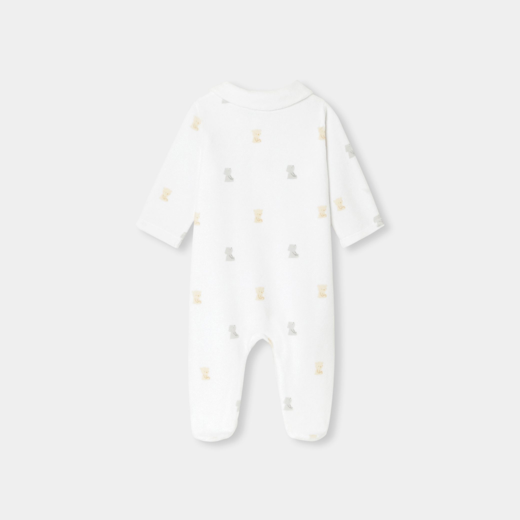 Baby teddy bear velvet pyjamas - Image 2
