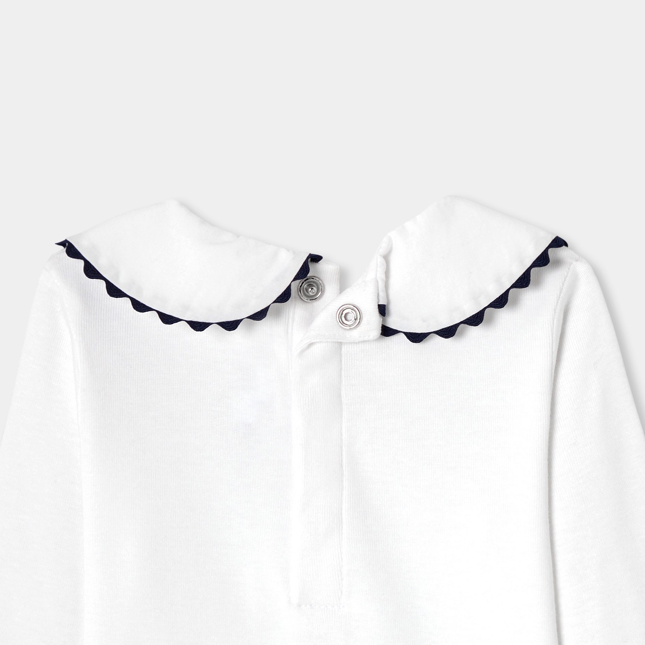 Baby girl bodysuit with Peter Pan collar - Image 4