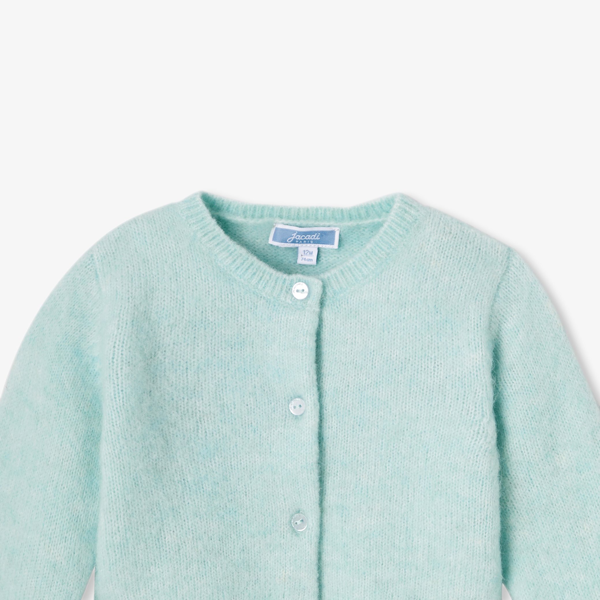 Baby girl cardigan in wool and alpaca - Jour - Image 6