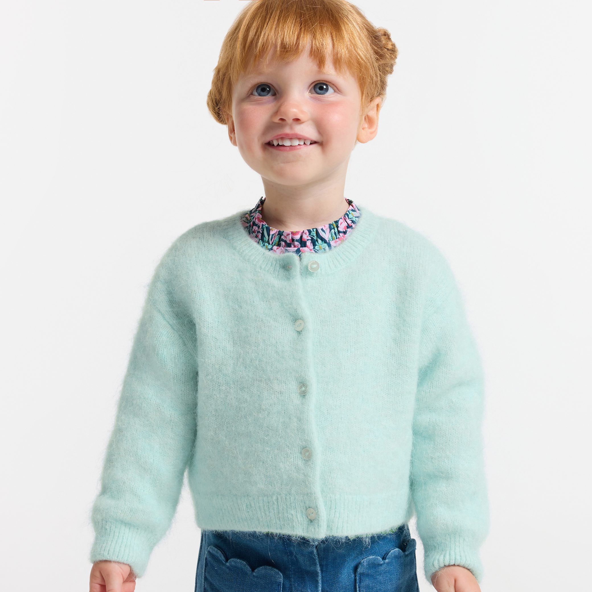 Baby girl cardigan in wool and alpaca - Jour