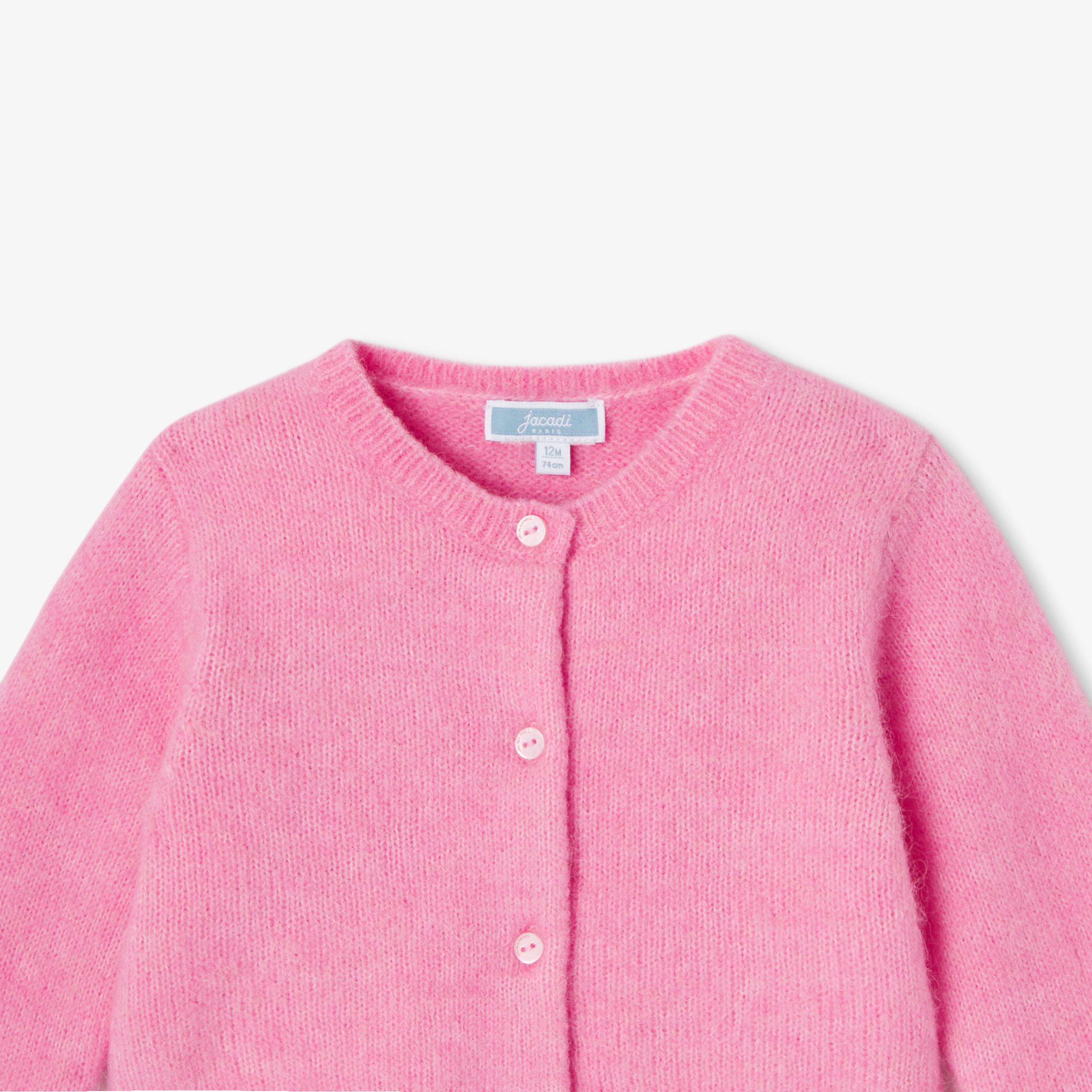 Baby girl cardigan in wool and alpaca - Jour - Image 6