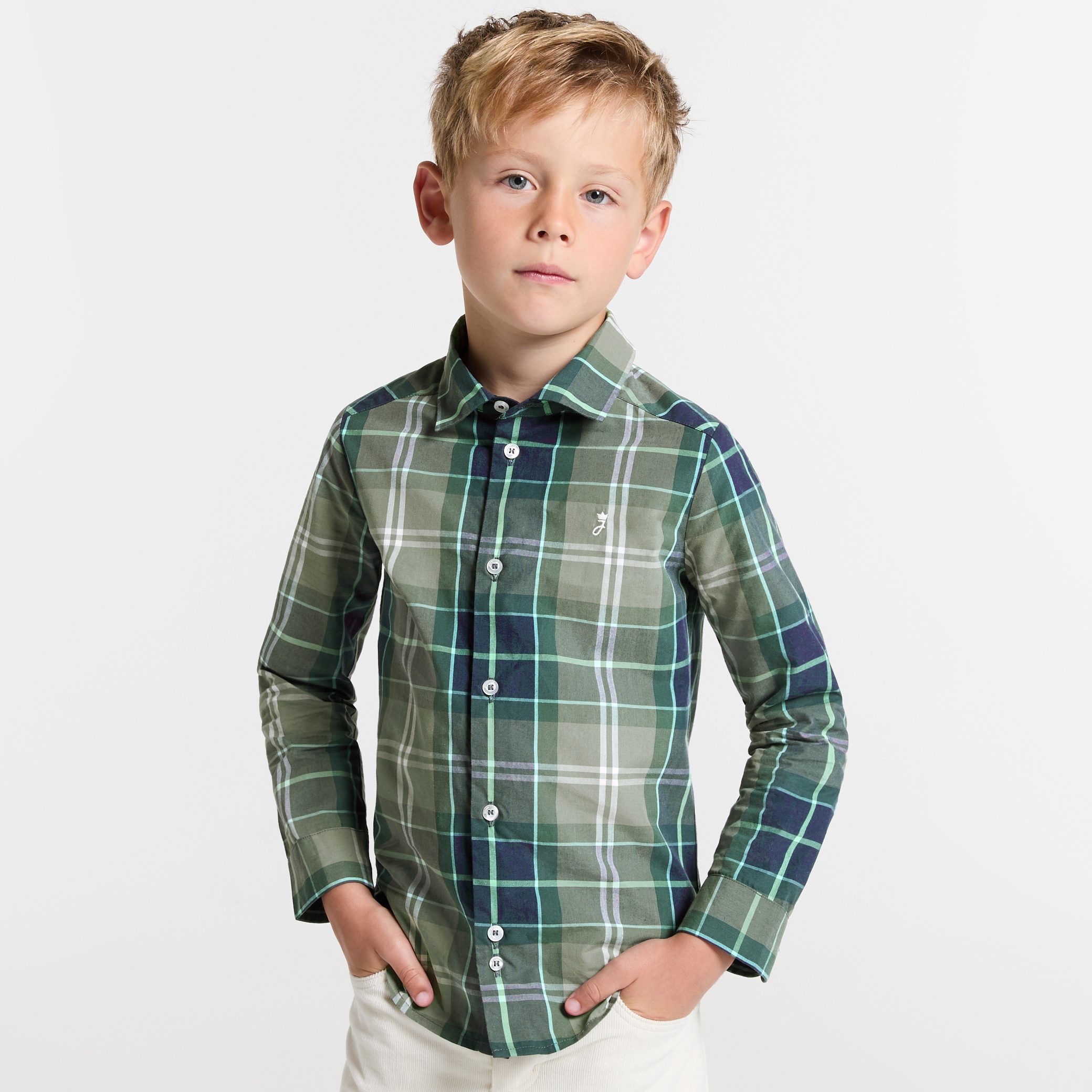 Boy tartan shirt - Papillonage