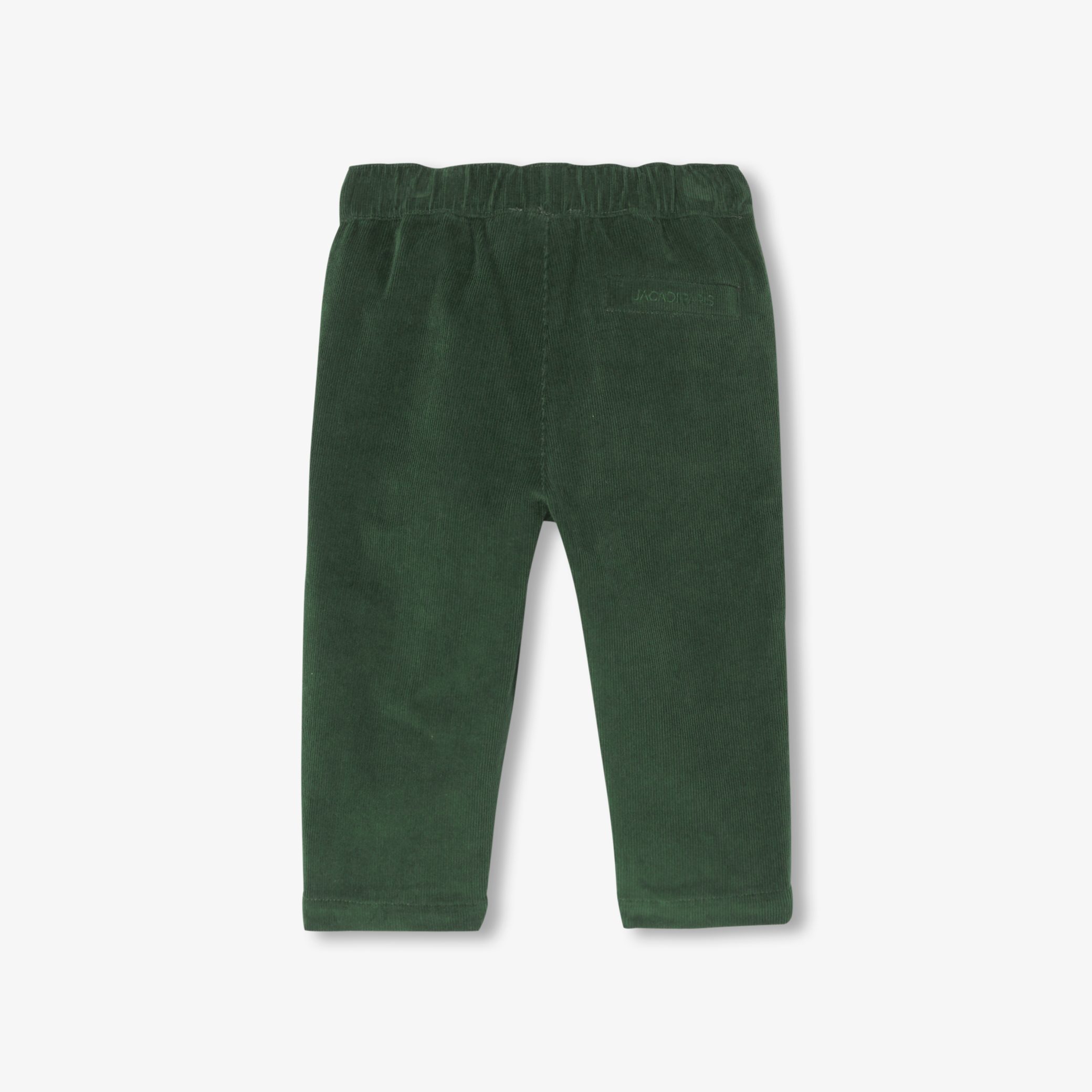 Baby boy velour trousers- Ourage - Vert - Image 2