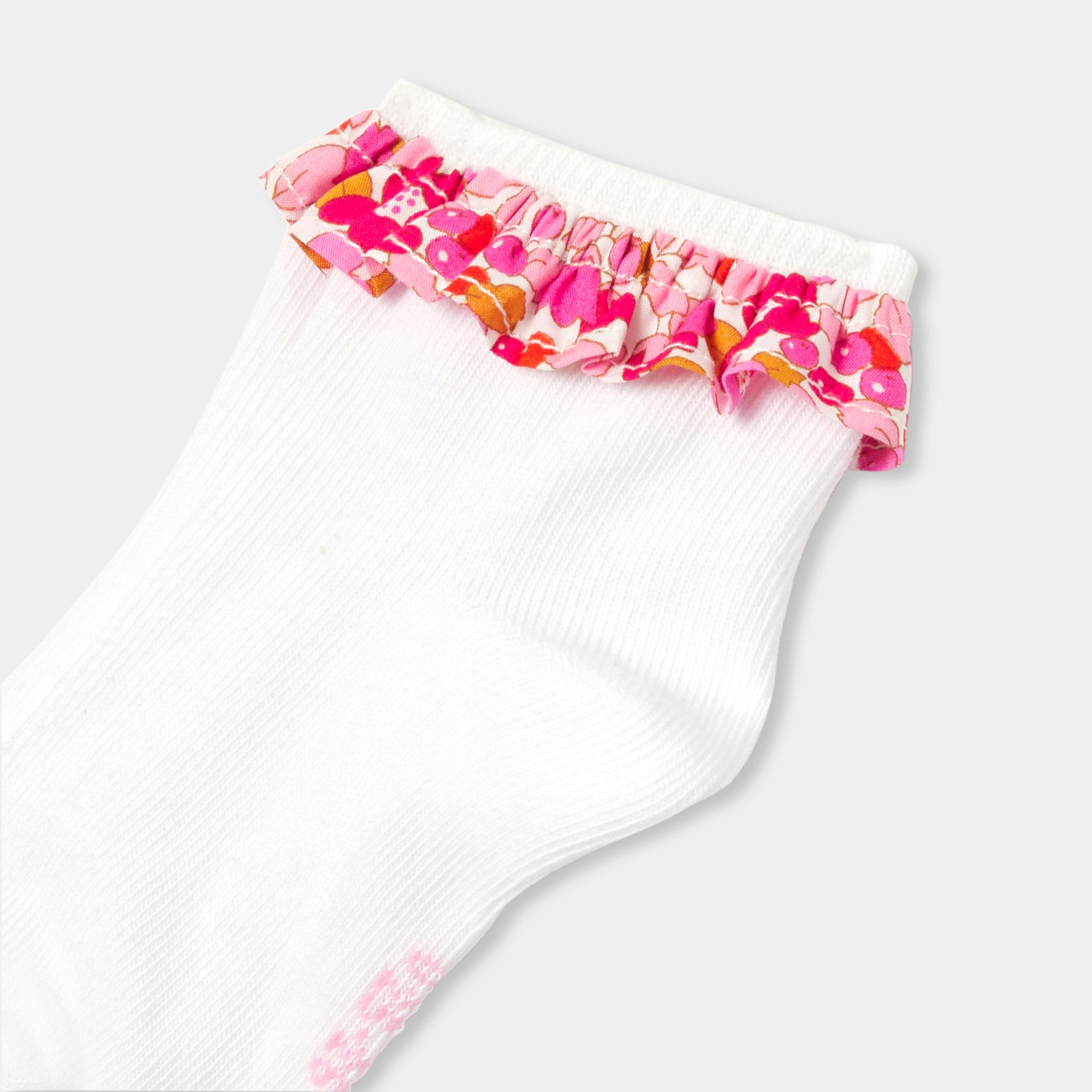 Baby girl socks with ruffle - Gwendoline - Image 2