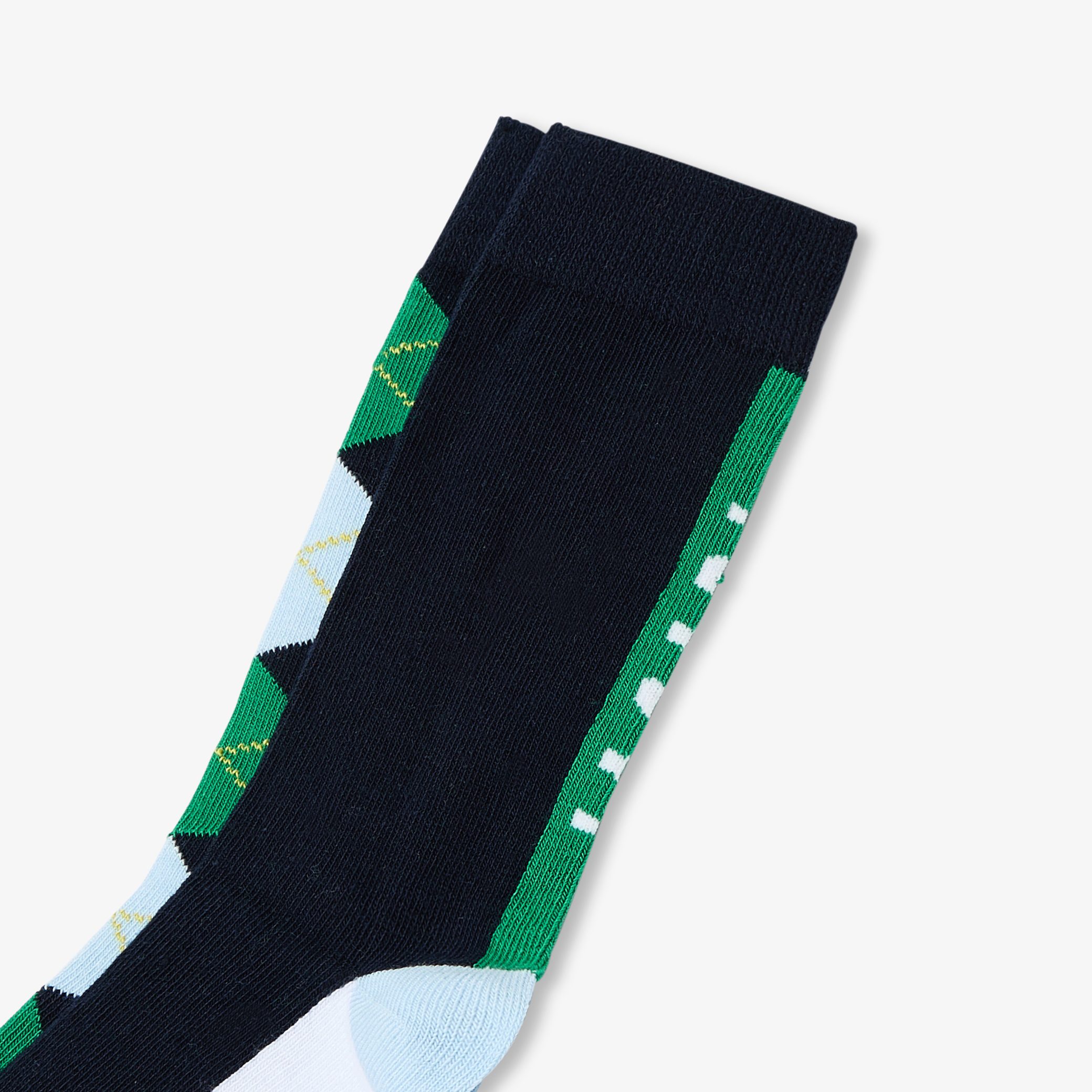 Duo of high socks for boys - Gabin Green - Image 3