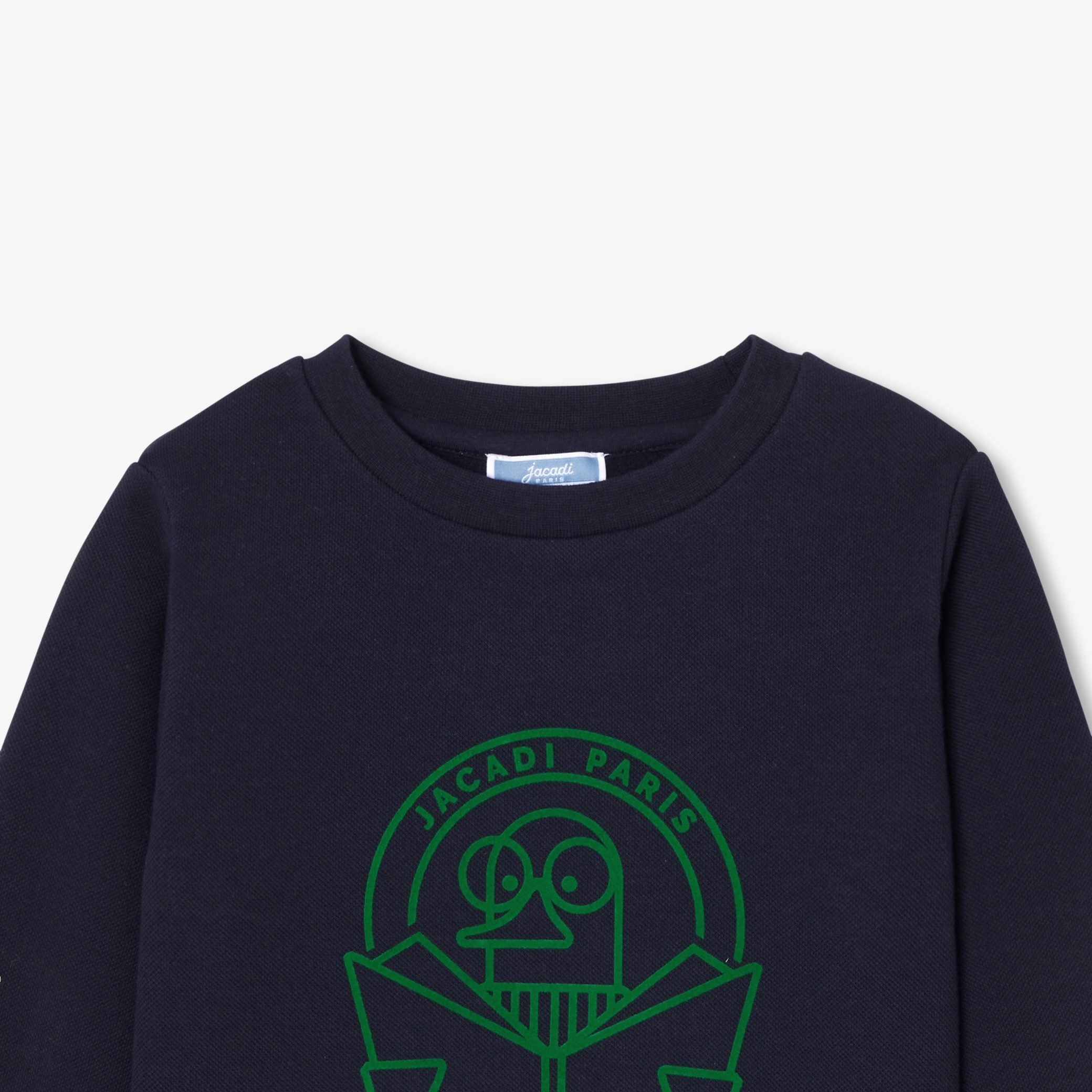 Boy double-face piqué sweatshirt - Image 3