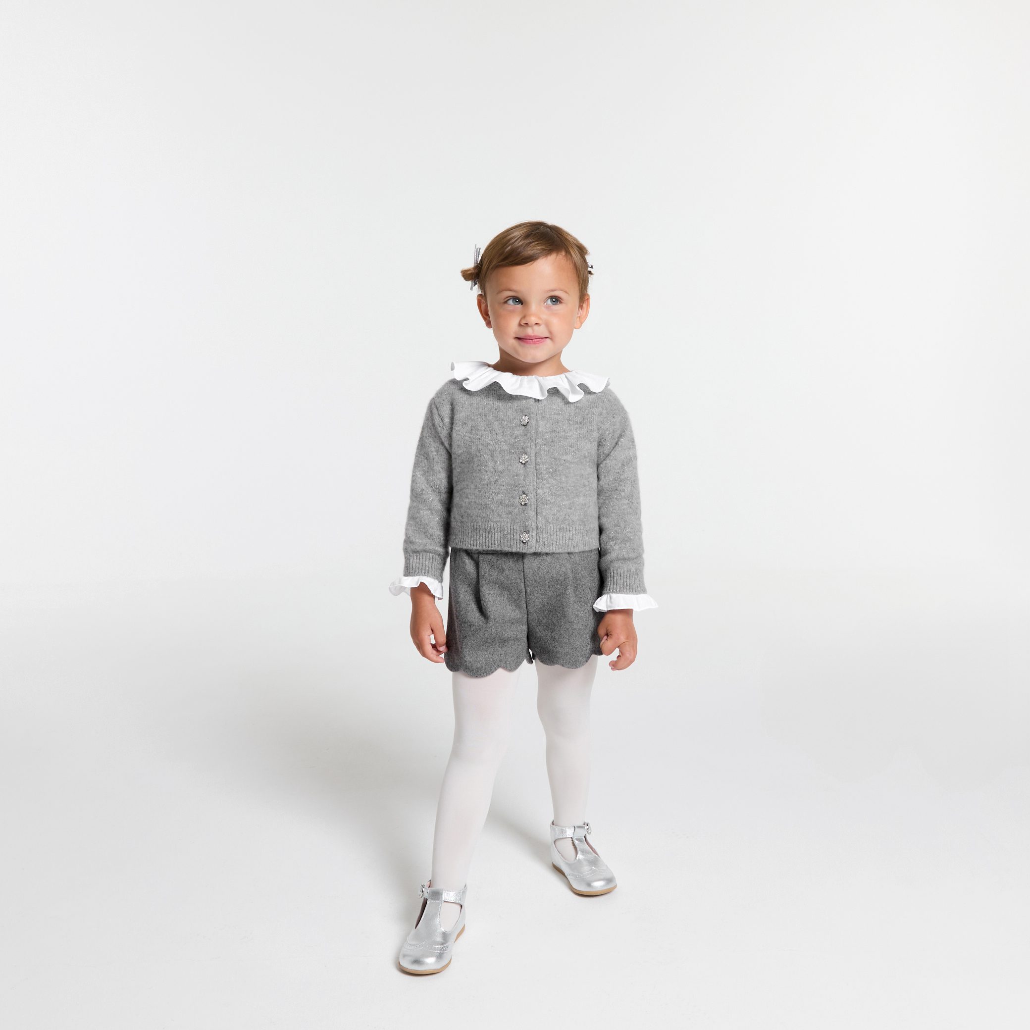 Baby girl flannel shorts - Niels