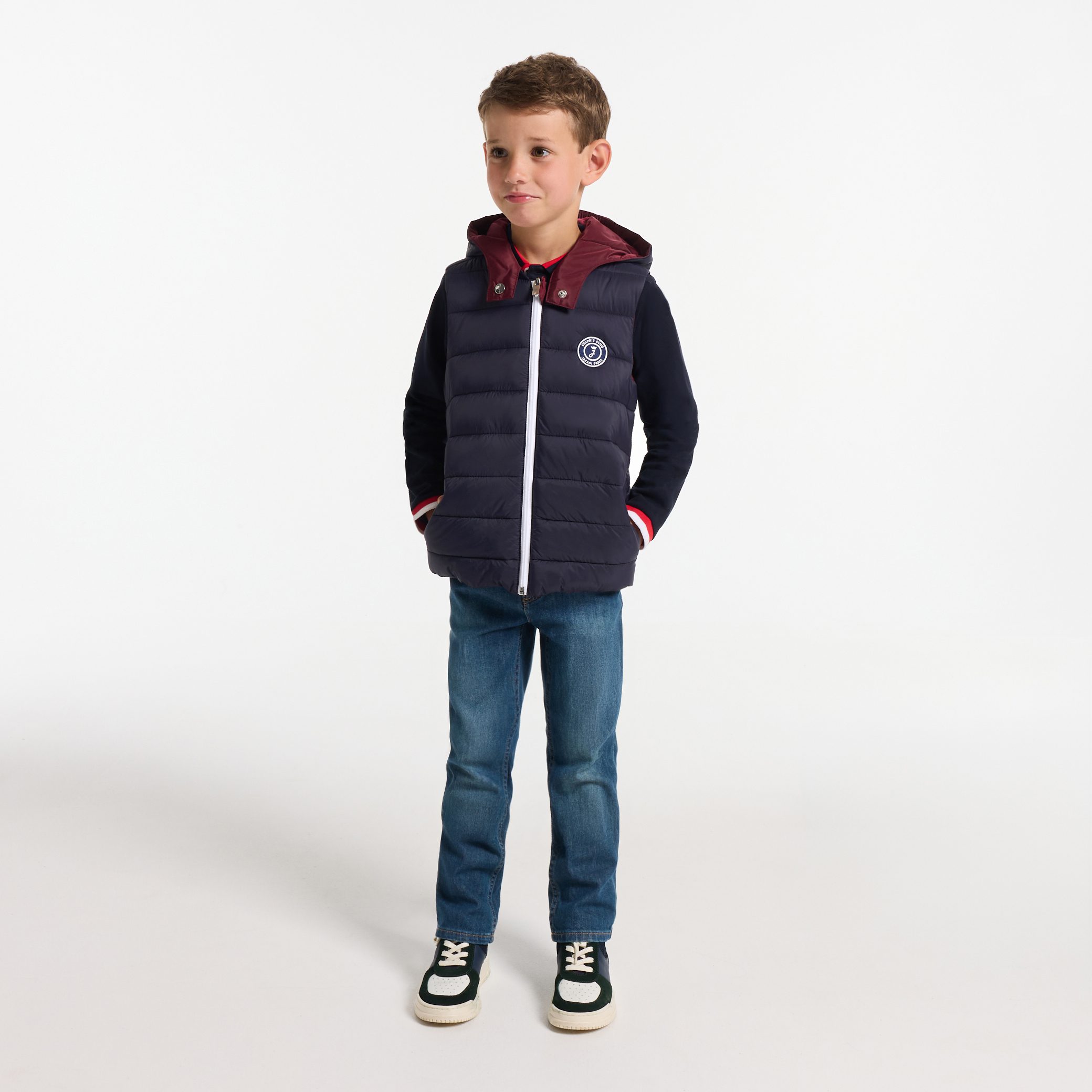 Boy reversible sleeveless down jacket - Victor