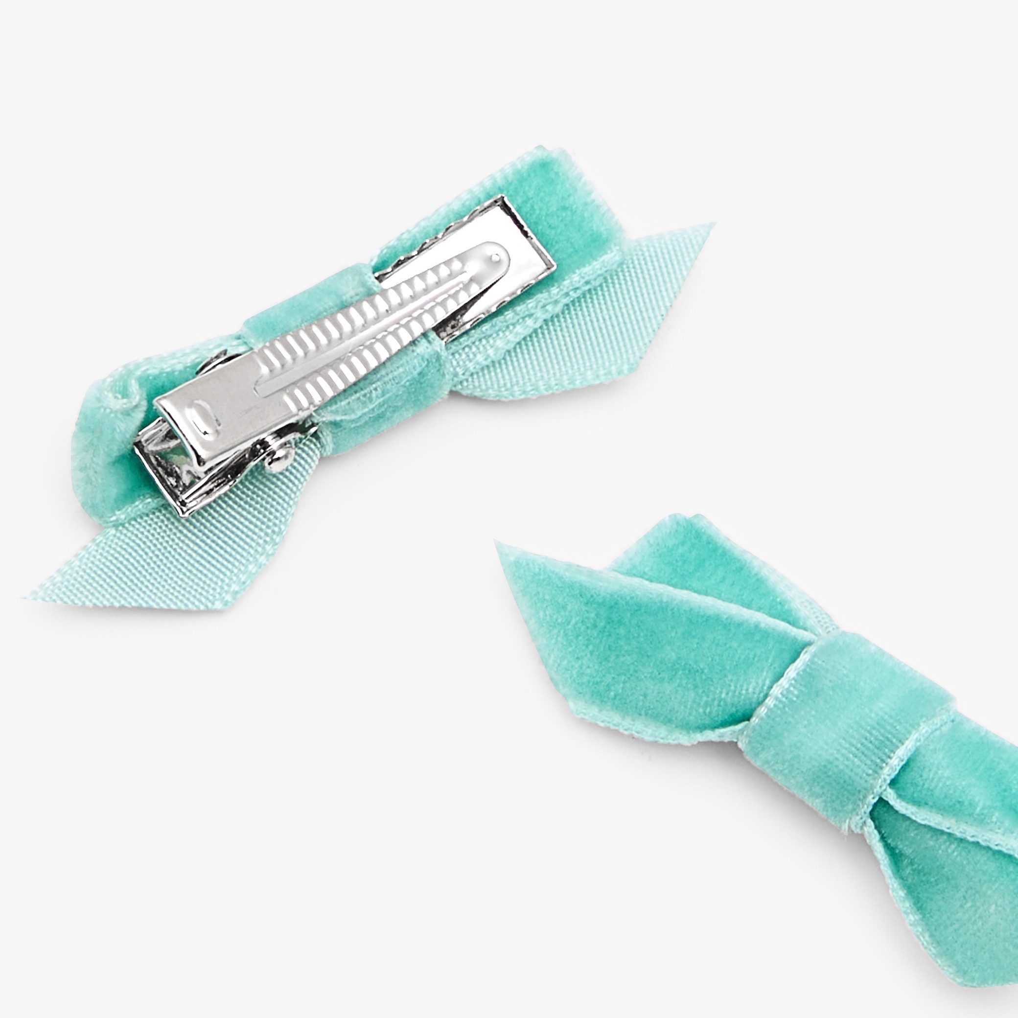 Baby girl duo of barrettes with small bow - Chaton - Image 2