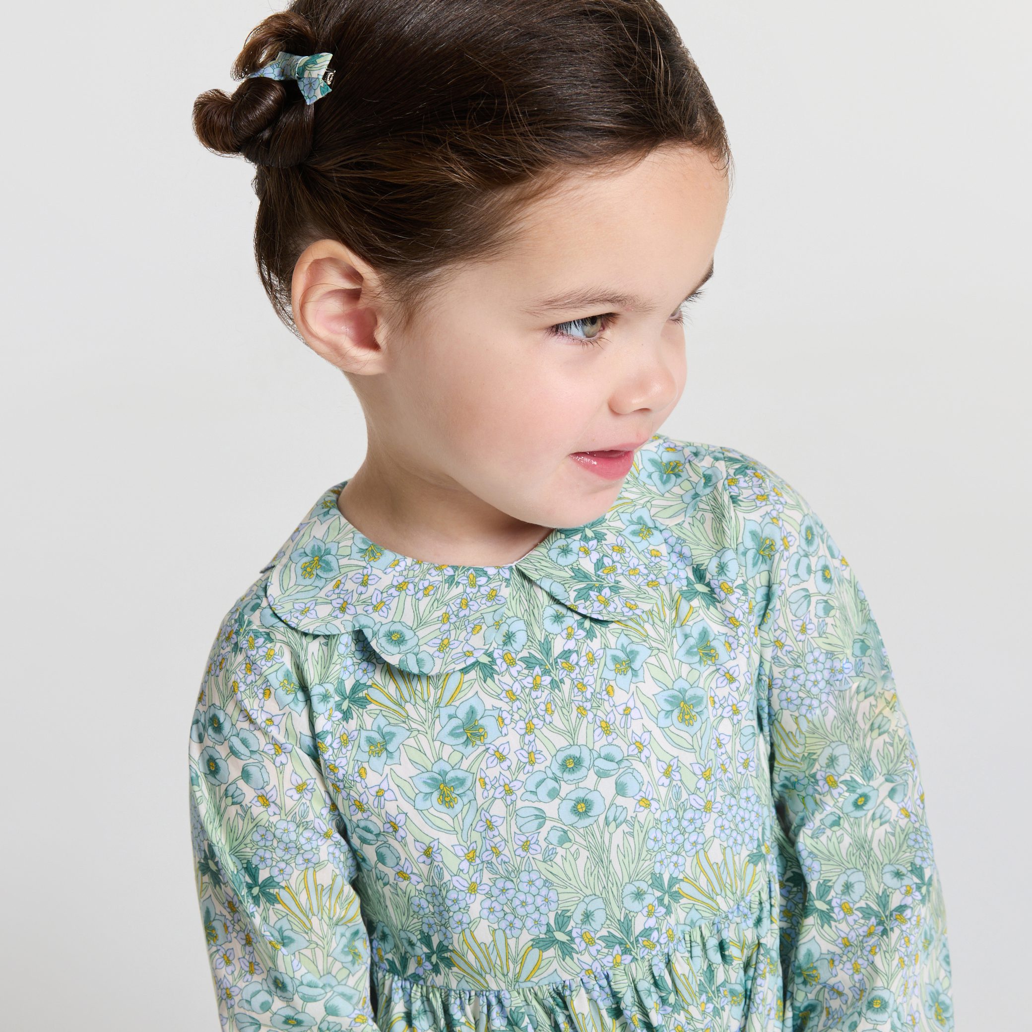 Baby girl dress in Liberty fabric - Nella - Image 2